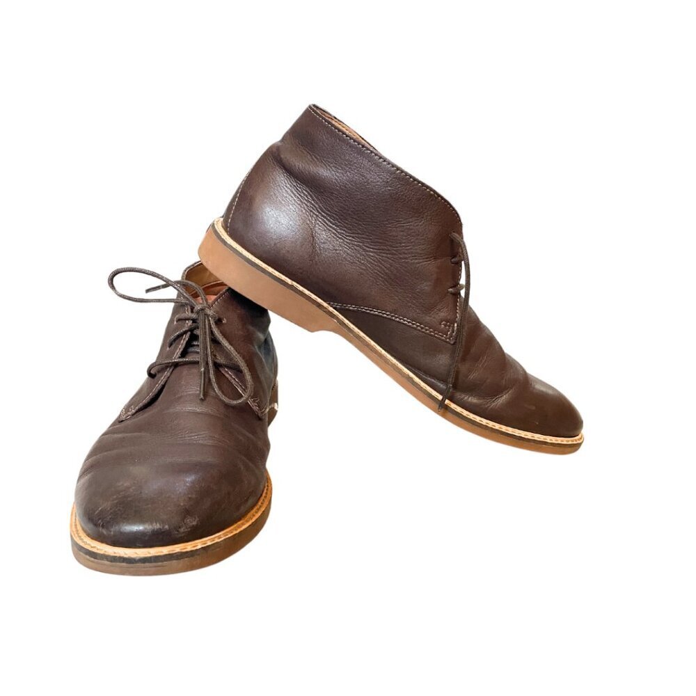 Clark's Atticus Ankle Lace-Up Boots, Men's Size 12, brown, GUC